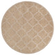 Surya Central Park AWHP-4016 Solid & Border Area Rug, Khaki, 6' Round