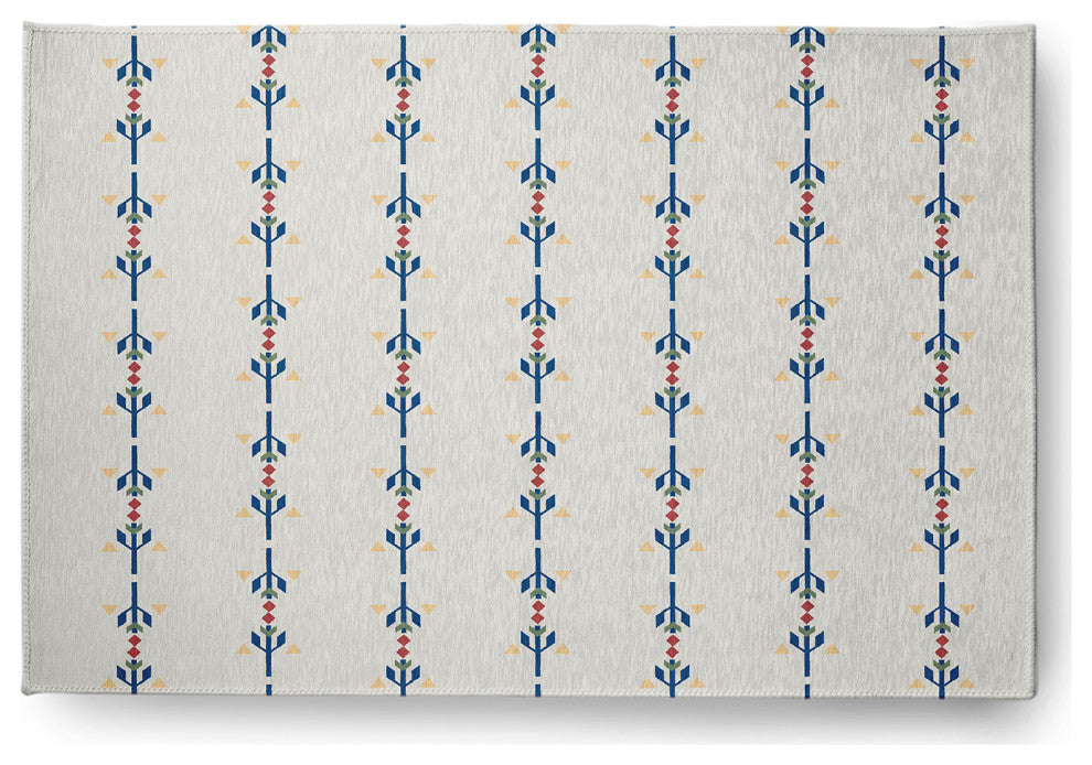 4' x 6' Jodhpur Stripe Spring Chenille Indoor/Outdoor Rug