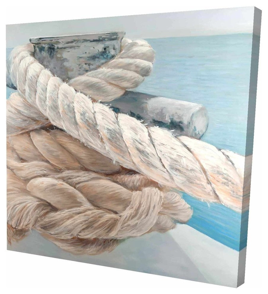 Tie-Down Ropes Closeup, Fine Art Gallery Wrapped Canvas, 24"x24"