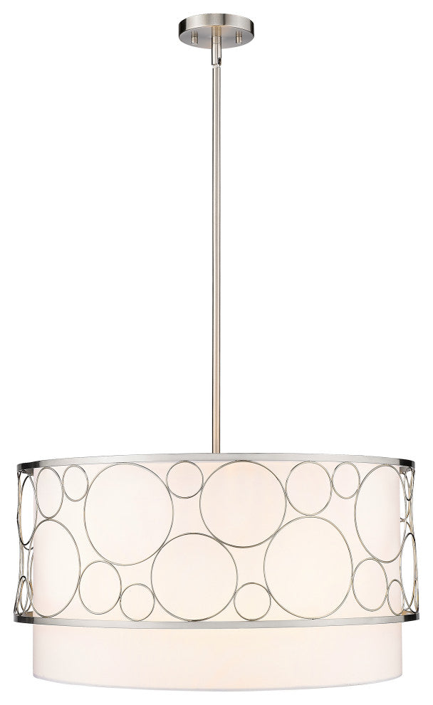 Zlite 197-24BN 4-Light Pendant, White