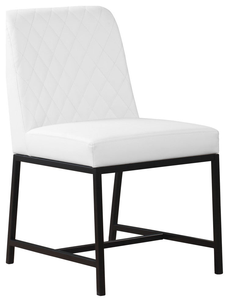 Bryce Faux Leather Upholstered Dining Chair, Set of 2, White