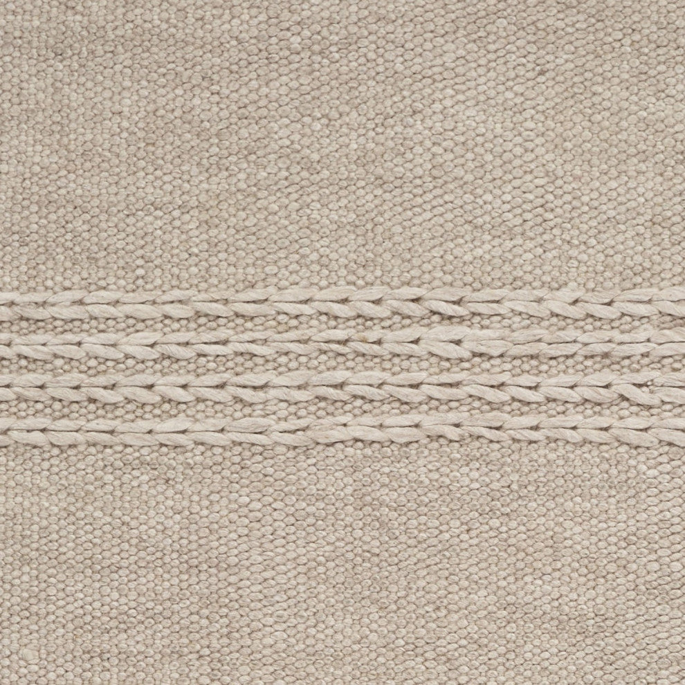 HomeRoots 7' x 9' Wool Natural Area Rug