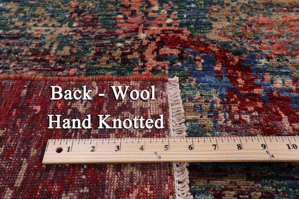 Modern Mamluk Hand-Knotted Wool Rug 8' 3" X 11' 5" - Q12410