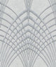 Structures Textured Wallpaper, Arches, 32253, Cream Silver, Sample