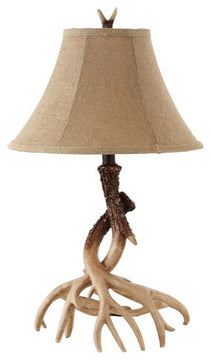 Safavieh Sundance 25.5" H Faux Antler Table Lamp, Brown