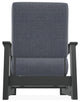 Leeward Deep Seat Outdoor Armchair with Hidden Motion, Proven Denim/Graphite