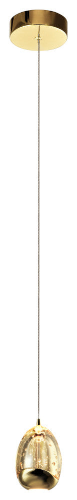 Venezia 3.5" ETL Certified Integrated LED Pendant Lighting Fixture, Gold