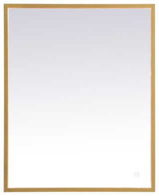 Modern Brass Led Mirror