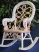 Victorian Child''s Rocker, Pink and White