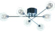 Nuevo Living Estelle 6 Lighting Pendant, Clear Glass