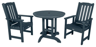 Lehigh 3-Piece Round Dining Set, Federal Blue