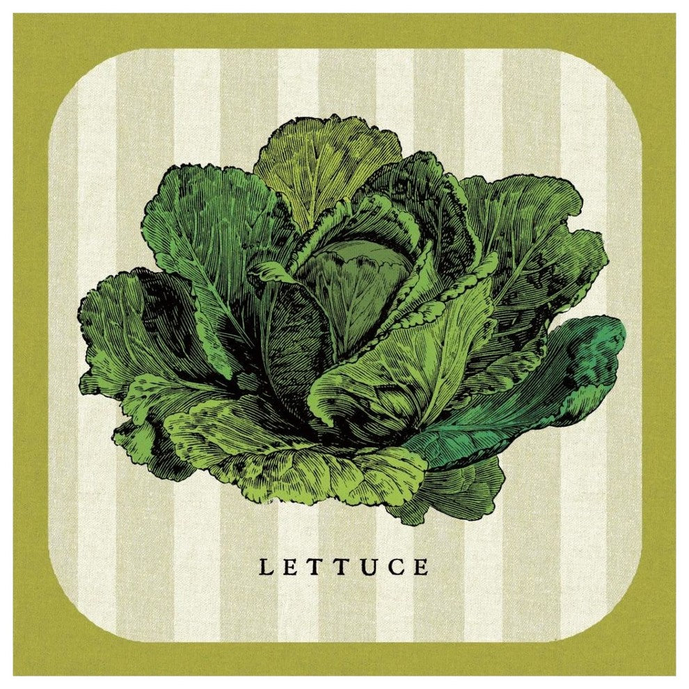 "Linen Vegetable II" Digital Paper Print by Studio Mousseau, 38"x38"