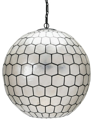 Capiz Honeycomb Ceiling Light, Extra Large