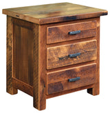 Reclaimed Barn Wood Nightstand, Rustic