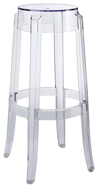 Modern Contemporary Dining Kitchen Bar Stool Clear