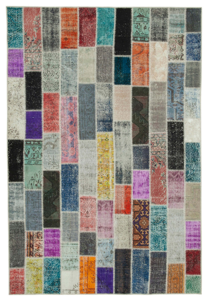 Rug N Carpet - Handmade Anatolian 6' 9" x 10' 0" Antique Patchwork Area Rug