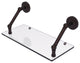 Prestige Regal 18" Floating Glass Shelf, Antique Bronze