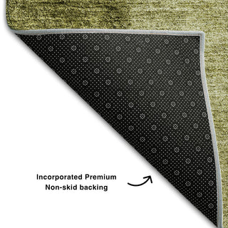 Premium Machine Washable Mayfield AMF690 Olive 10' x 14' Rug