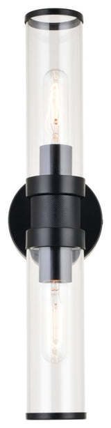 Levitt 2 Light Wall Light Black