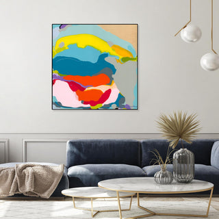 "Free Falling" Framed Canvas by Giant Art 20"x20"