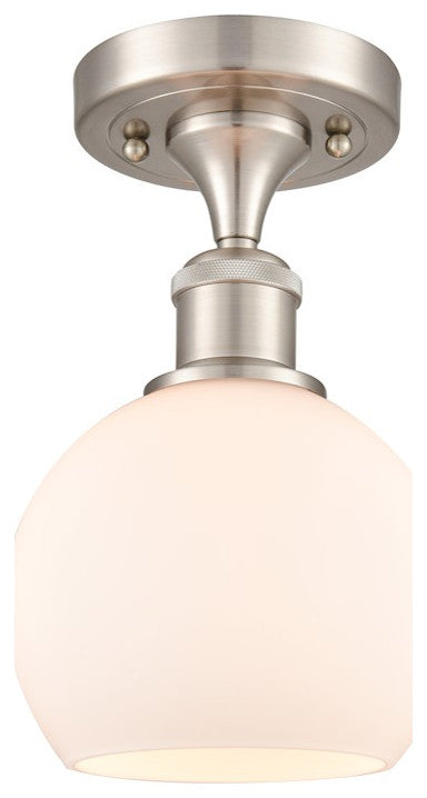 INNOVATIONS LIGHTING 516-1C-SN-G121-6 Athens Semi-Flush Mount