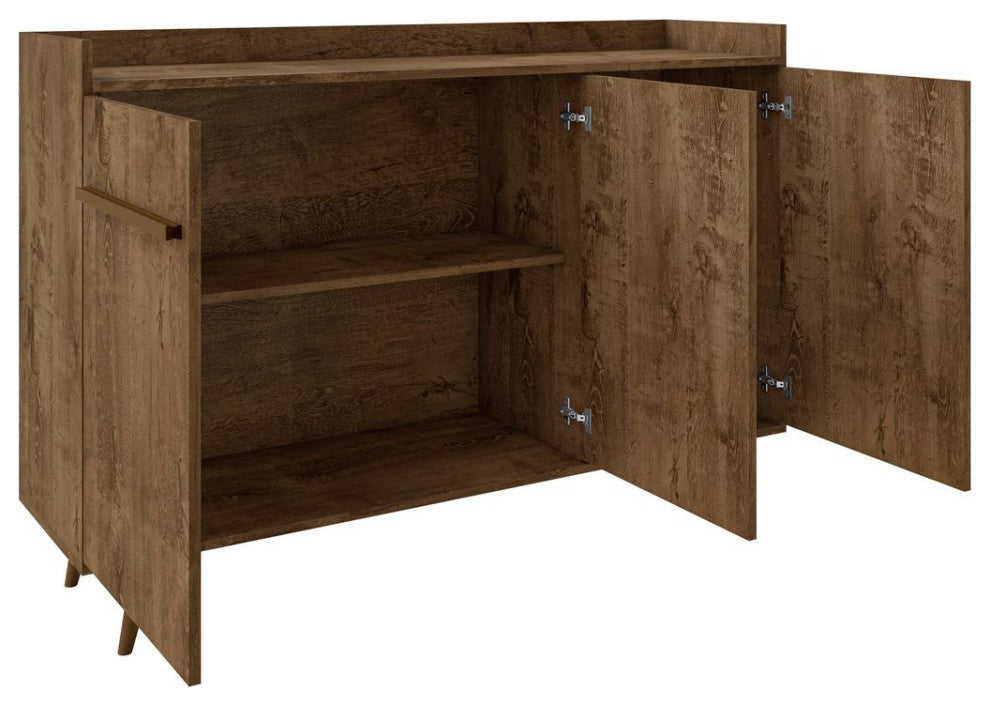 Bradley 54" Buffet Stand, Rustic Brown