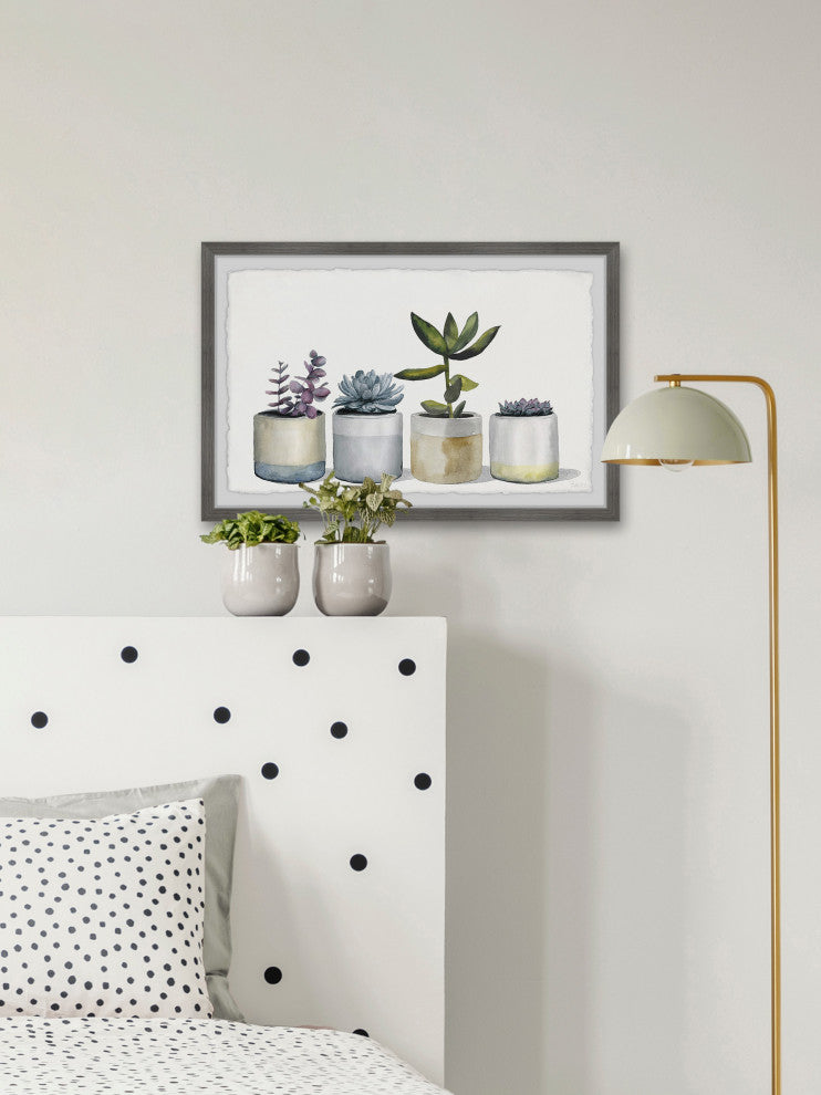 "Dessert Plants" Framed Painting Print