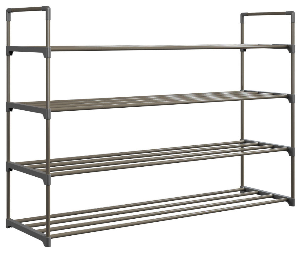 Shoe Rack 4-Tier Shoe Organizer for Closet, Bathroom, Entryway Holds 20 Pairs