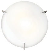 Access Lighting 20662LEDDLP Zenon 3 Light 16"W LED Flush Mount - Brushed Steel