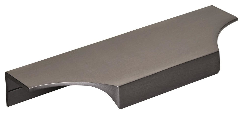Extent 4-9/16" CTC Cabinet Edge Pull, Black Chrome
