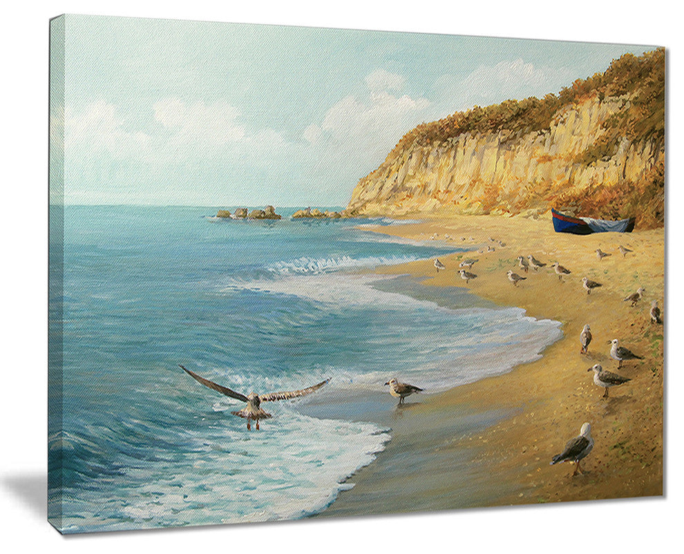 "The Calm Beach" Canvas Print
