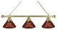 Holland University of Minnesota 3-Shade Billiard Light - Brass Fixture