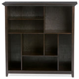 Amherst Solid Wood Multi Cube Bookcase And Storage Unit, Hickory Brown