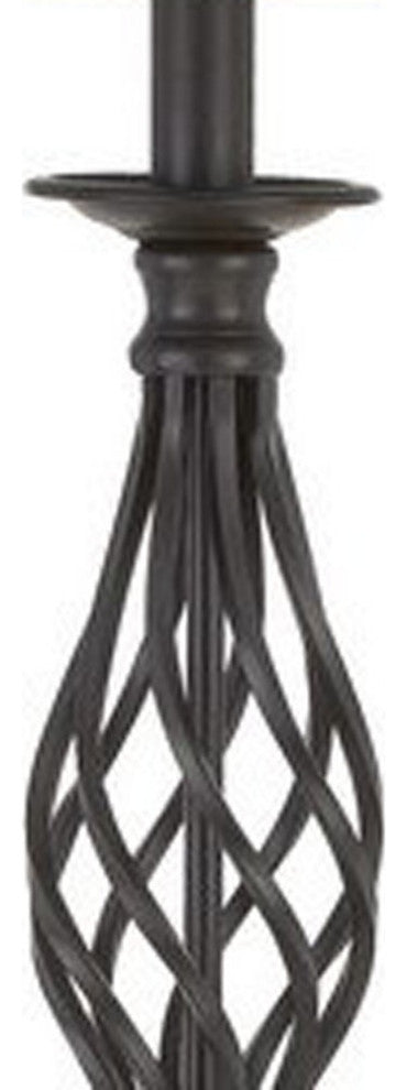 Set of Three Retro Metal Floor and Table Lamp Set