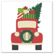 "Vintage Christmas Truck" Canvas Wall Art, 20"x20"