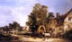 Senior William Shayer The Half Way House  Thatcham Gallery Wrapped Canvas Print