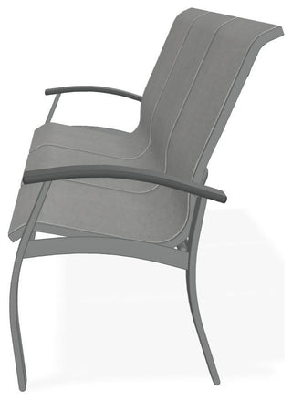 Belle Isle Sling 3-Seat Outdoor Sofa, Alloy/Graphite