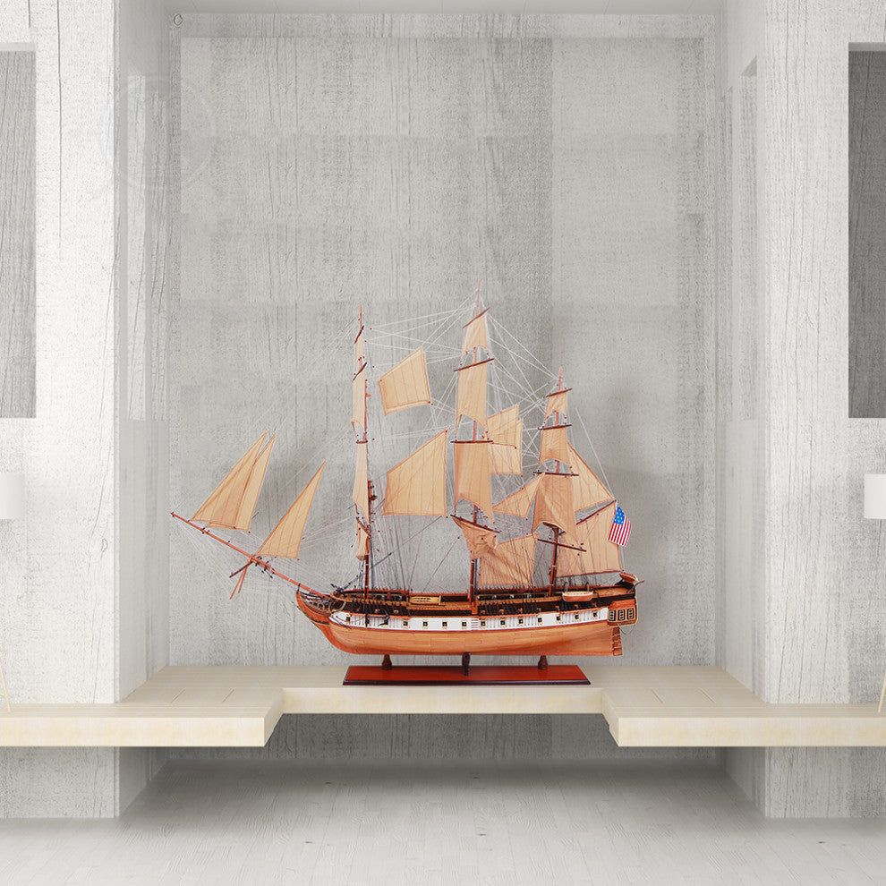 Uss Constitution Xl Museum-quality Fully Assembled Wooden Model Ship