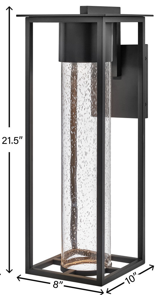 Hinkley Coen Large Wall Mount Lantern, Black