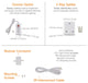 Lightkiwi Lilium 6" Cool White LED Under Cabinet Lighting Premium Kit