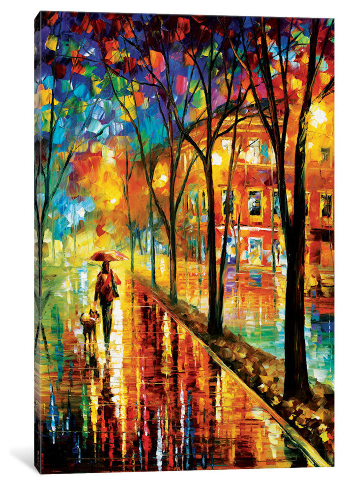 Walk With Dog by Leonid Afremov