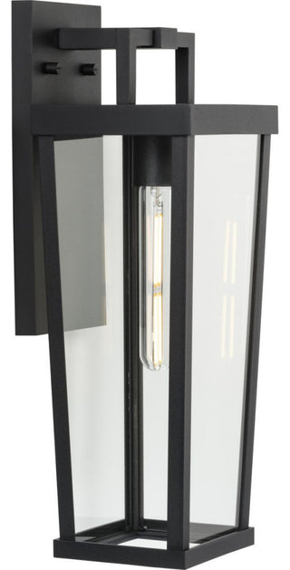 Tryon One-Light Black New Traditional Outdoor Wall Lantern, 7x7x18"