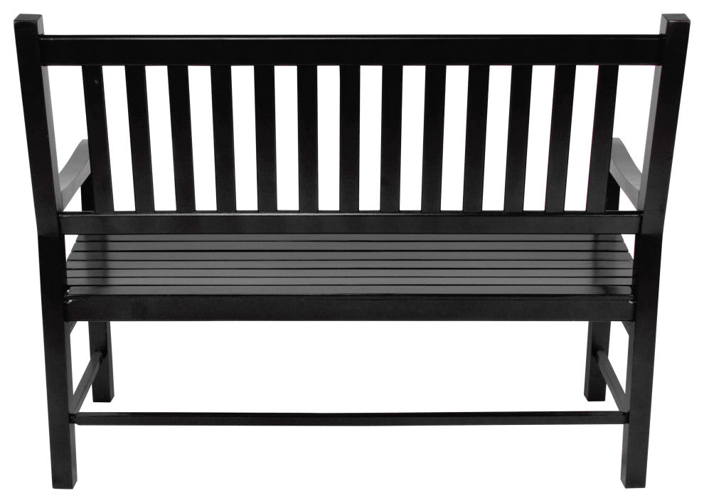 Shine Company Eden Garden Bench, Black