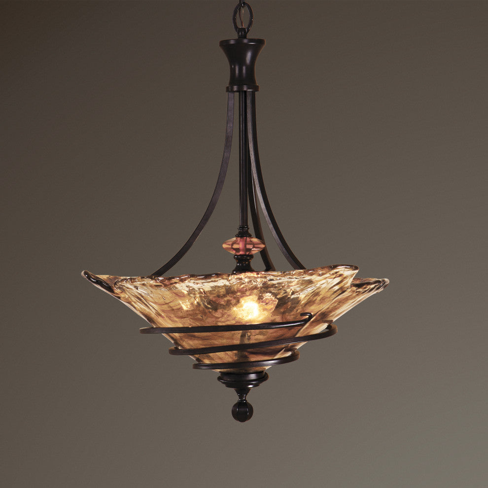 Uttermost Vitalia 3-Light Oil Rubbed Bronze Pendant