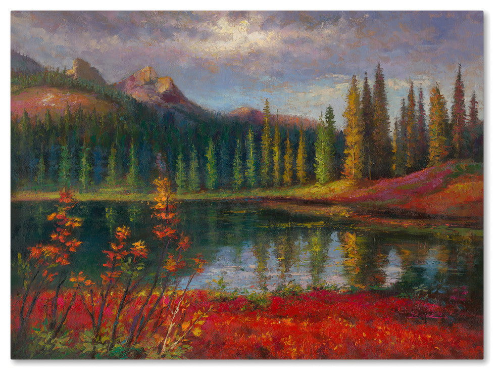 Daniel Moises 'Almost Winter' Canvas Art