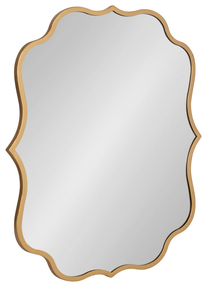 Higby Framed Wall Mirror, Gold 24x31