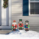Wooden Nutcracker Yard Stake, 3-Piece Set
