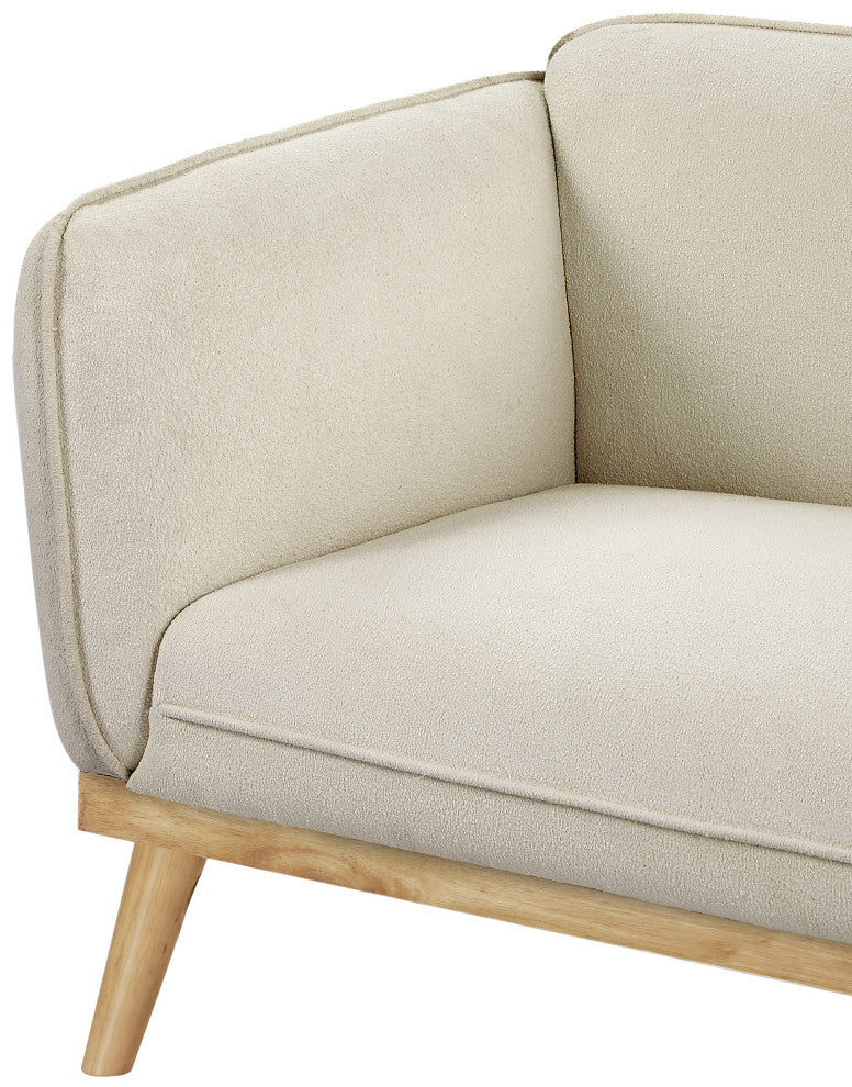 Nolita Boucle Fabric Upholstered Chair, Cream