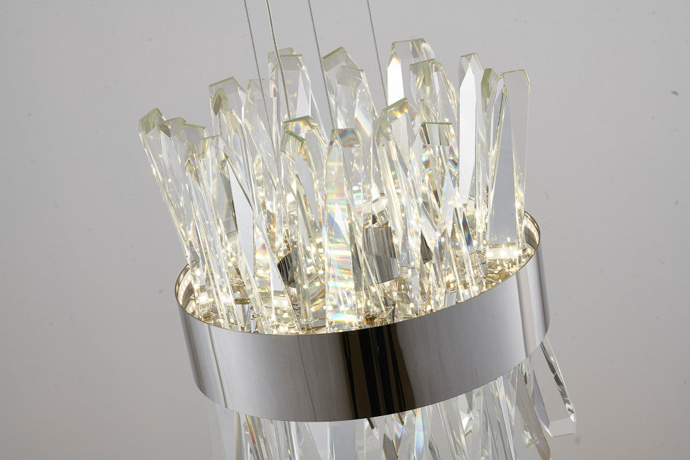 Bethel International LX61P10CH 1-Light LED Pendant, Chrome