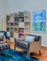 "India Postage" Painting Print on Wrapped Canvas, 12"x18"